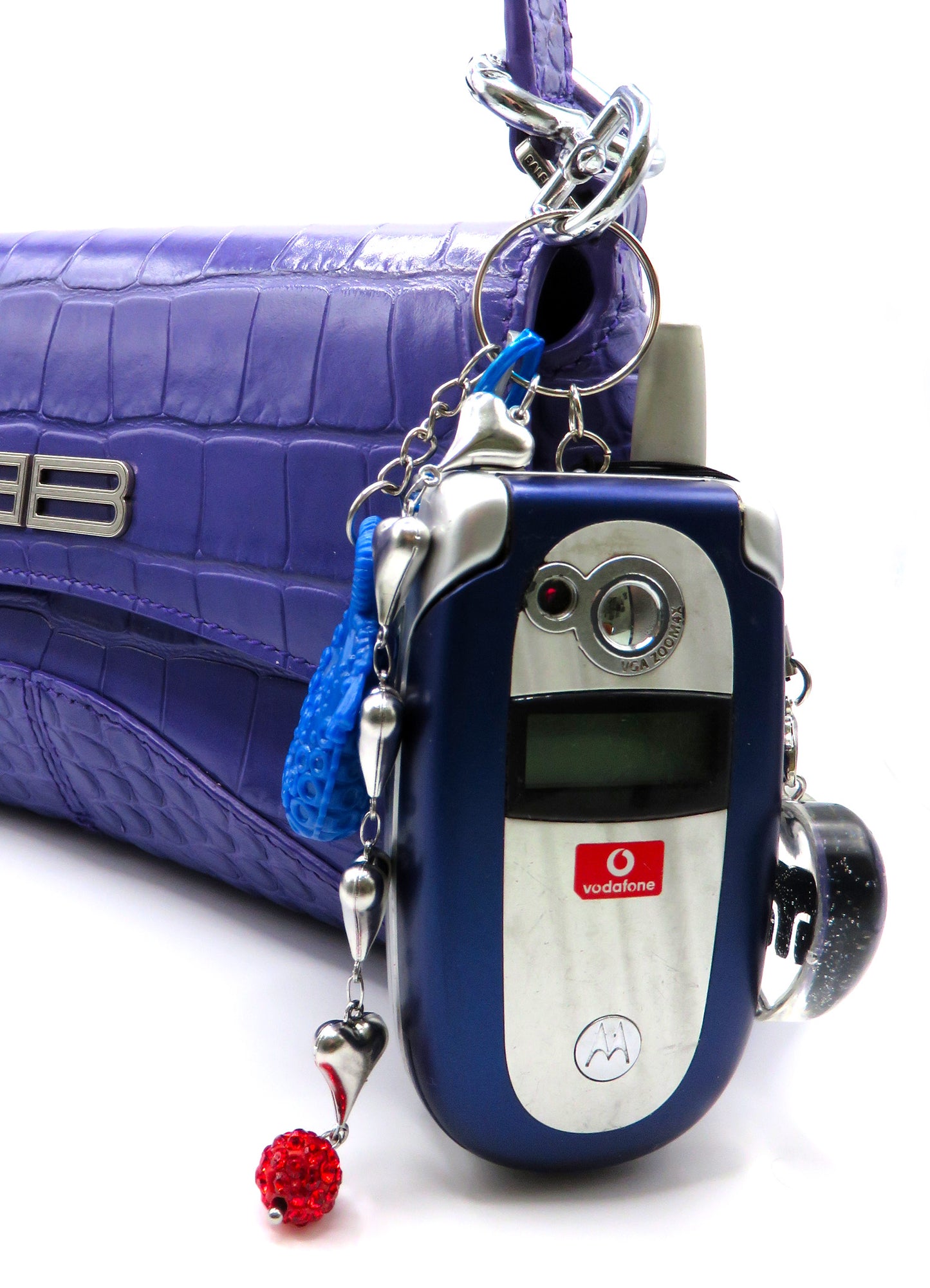 ROYAL BLU PHONE KEY RING