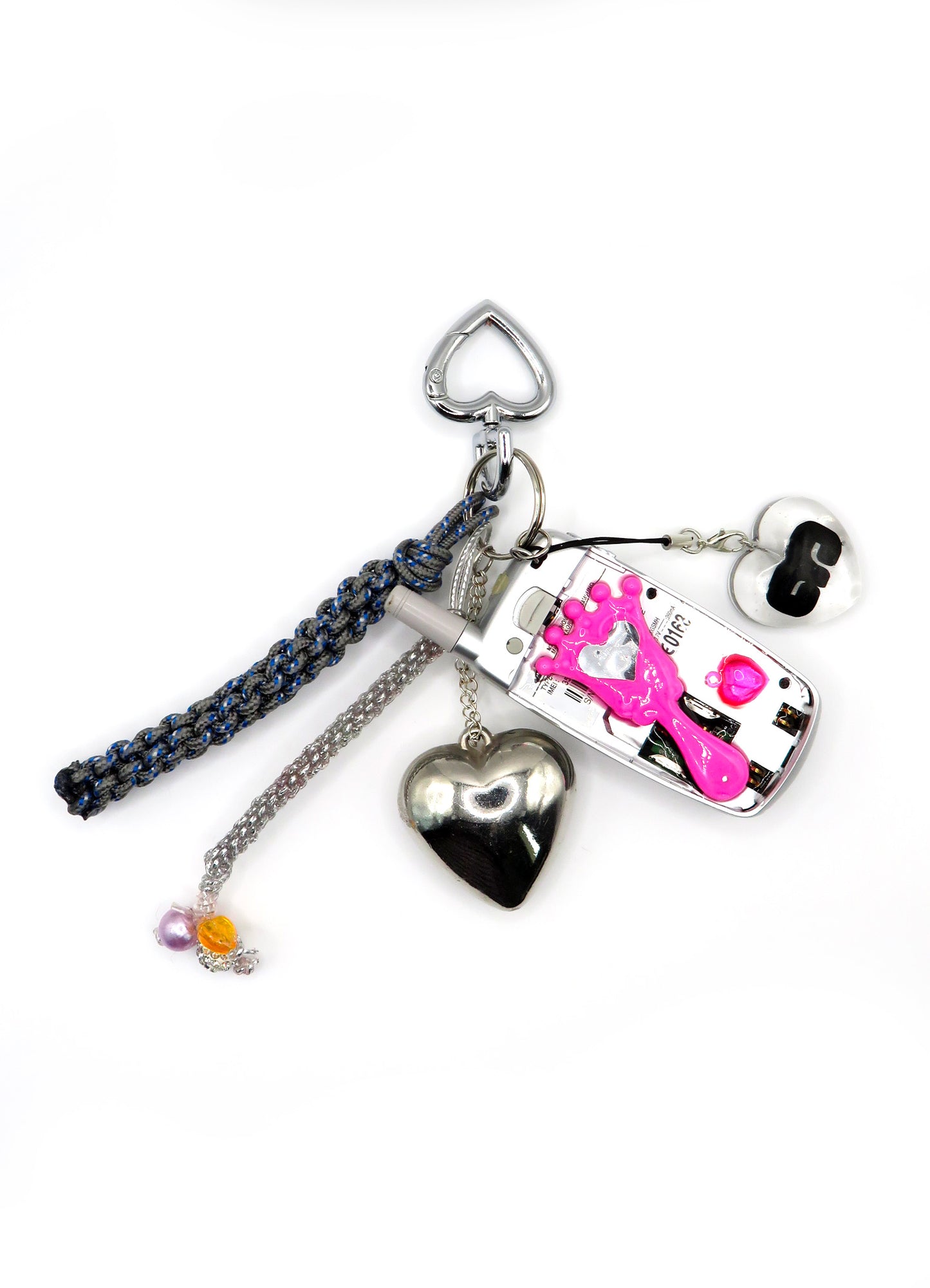 Y2K STRASS PHONE KEY RING