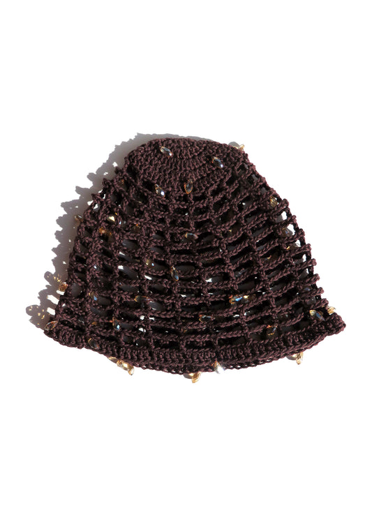 CHOCOLATE SHINNY HAT