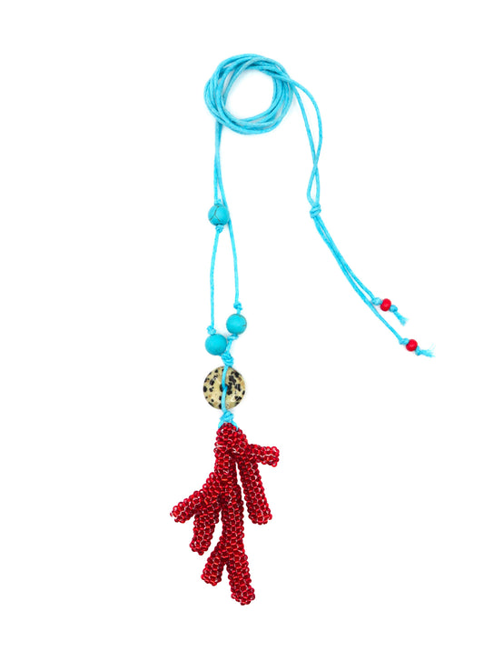 CORAL PEARL NECKLACE