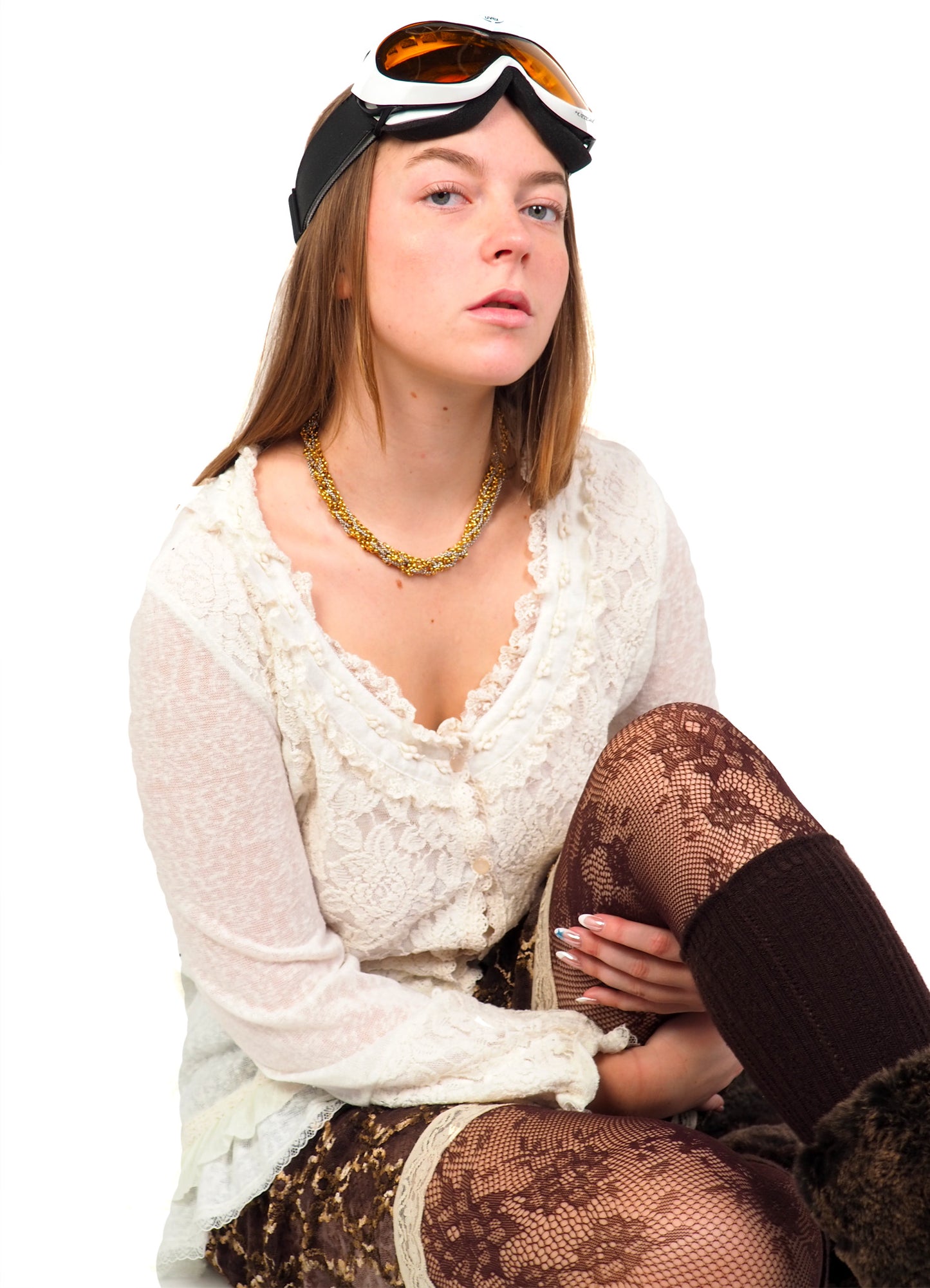 GOLD CHENILLE NECKLACE