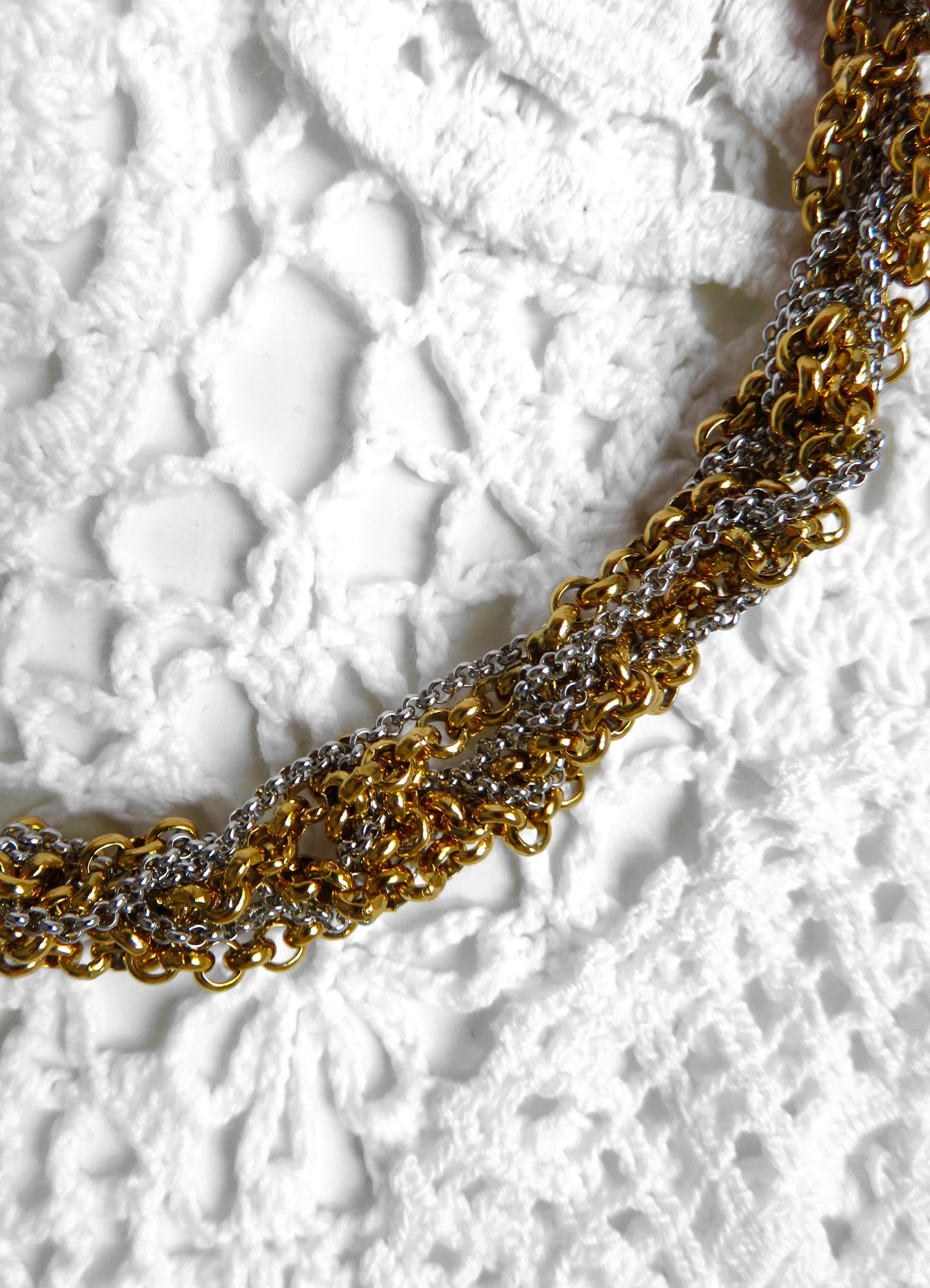 GOLD CHENILLE NECKLACE