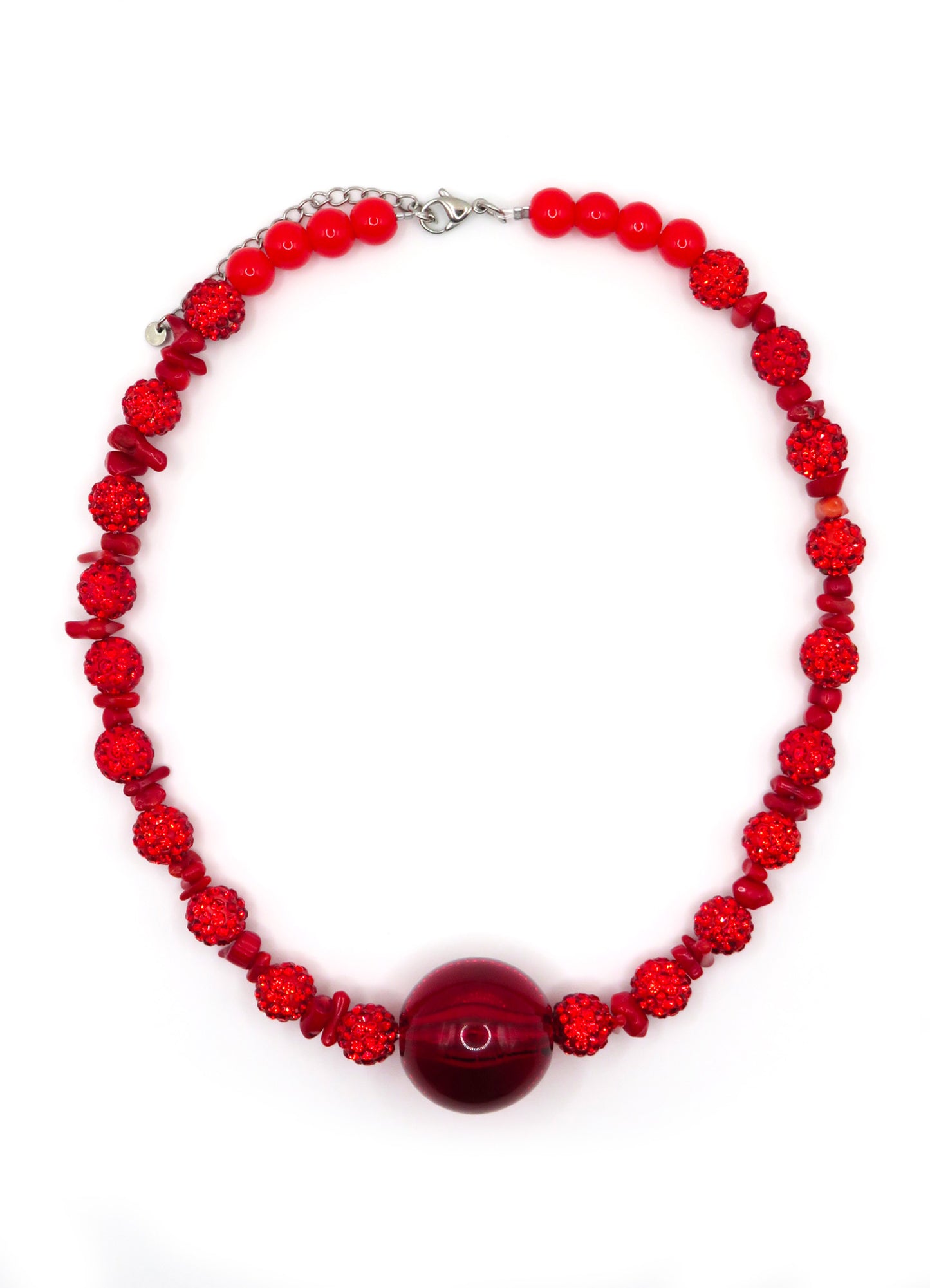 INTENSE RED CORAL NECKLACE