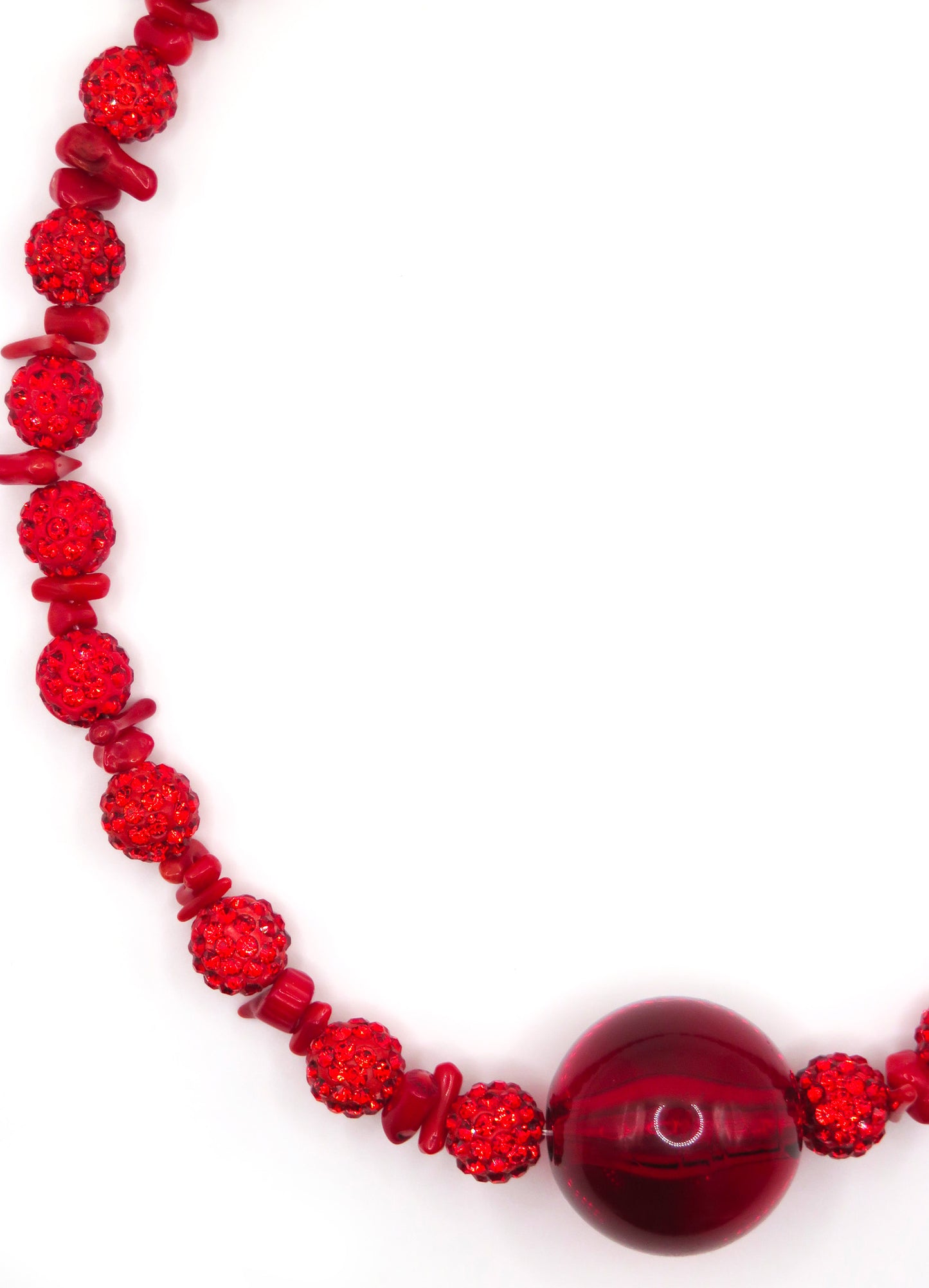 INTENSE RED CORAL NECKLACE
